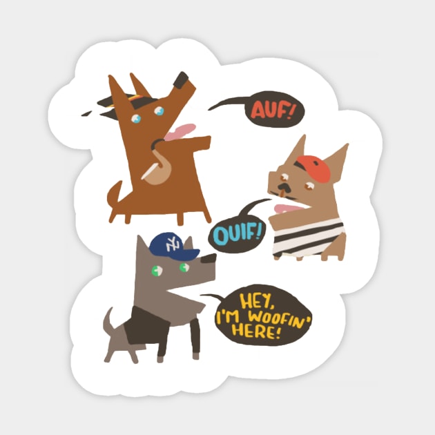 Woof Sticker by fightstacystore